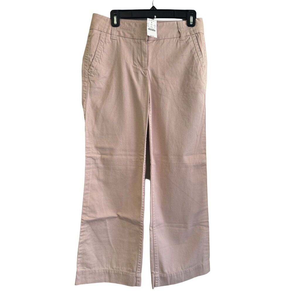 J. Crew Women's Straight Leg Pants in Light Pink